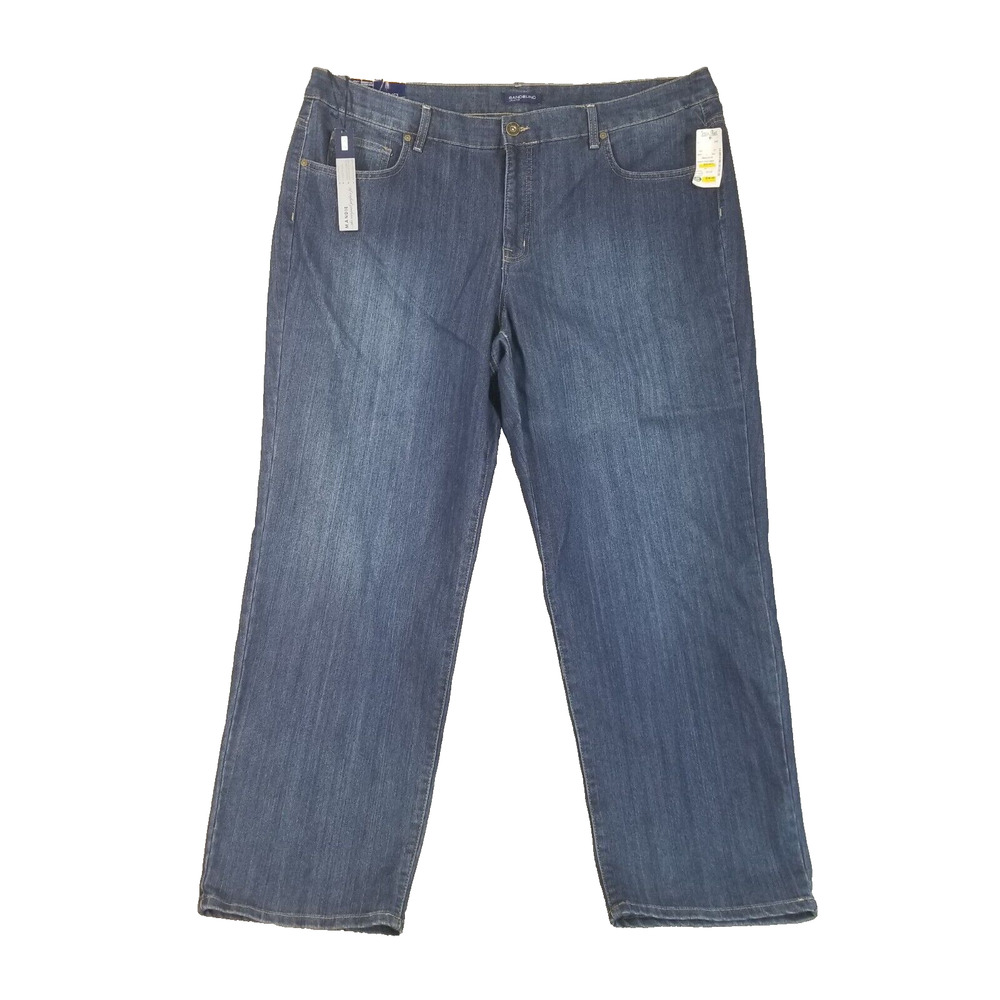 Bandolino Mandie Womens Jeans 24W Regular Straight Blue Stretch‎ Denim New